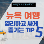 뉴욕 여행, 영리하고 싸게 즐기는 TIP 5 (커버)