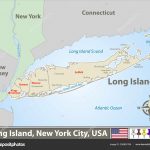 Vector map of Long Island – a region within the US state of New York